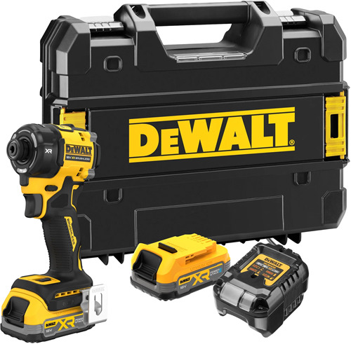 DeWalt DCF870E2T-QW Accu slagschroevendraaier Hydraulisch 18V XR 2 x 1,7 Ah en lader  in koffer
