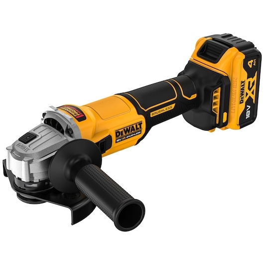 DeWalt DCG407M2T-QW 18V XR Haakse Slijper 125mm schuifschakelaar 2x 4.0Ah accu in TSTAK koffer