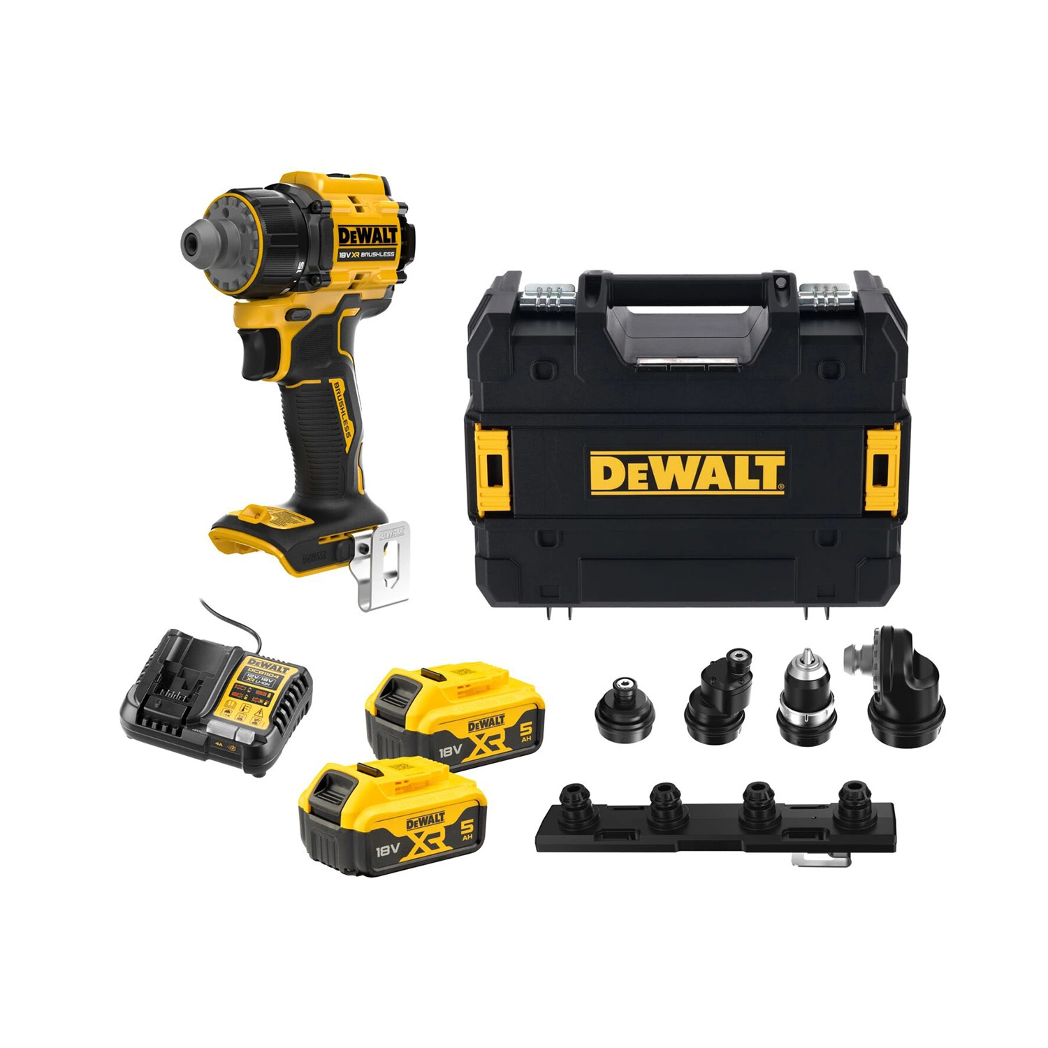 DeWALT DCD803P2T-QW​ XR Multi-head Accu-Schroef-/boormachine 2x 18V 5.0Ah accu en lader in TSTAK