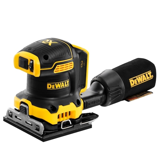 DeWALT DCW200N-XJ Accu Vlakschuurmachine 1/4 vel 18V XR excl. accu's en lader Brushless in doos