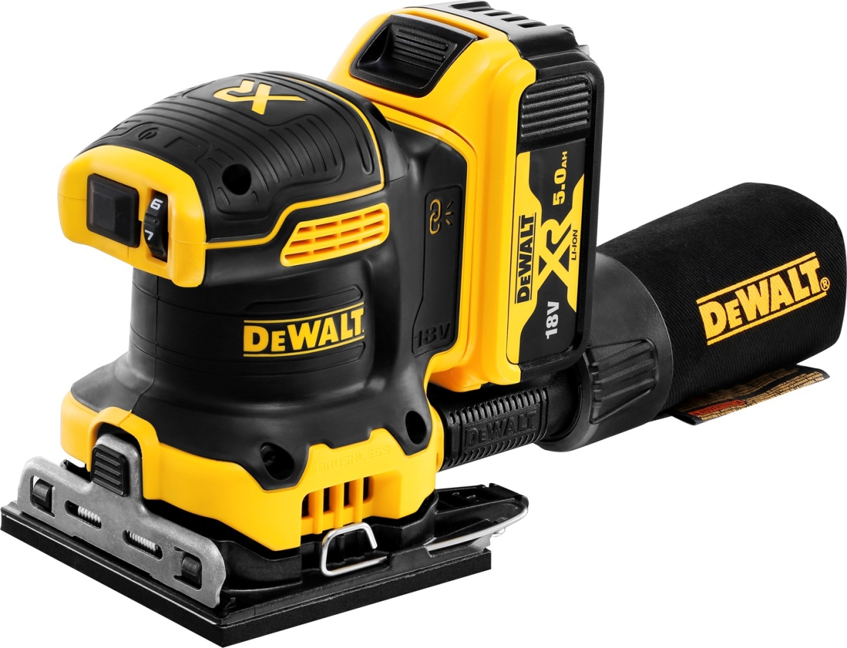 DEWALT DCW200P2-QW Accu Vlakschuurmachine 18V 5.0Ah Li-ion