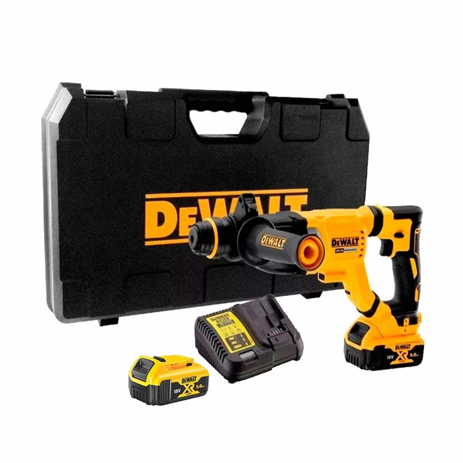 DeWALT DCH263P2-QW Accu Combihamer SDS-Plus 18V XR 2x 5.0Ah Multilader in koffer Brushless