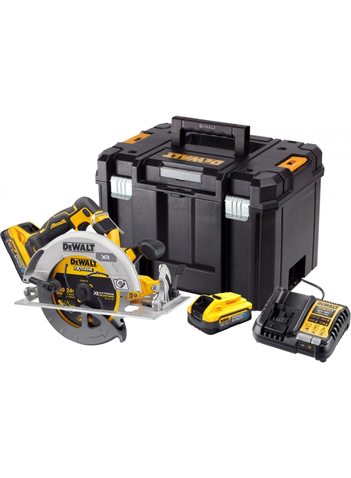 DeWALT DCS573H2T-QW XR FlexVolt Advantage Cirkelzaag 190 mm 18V 5.0Ah Powerstack