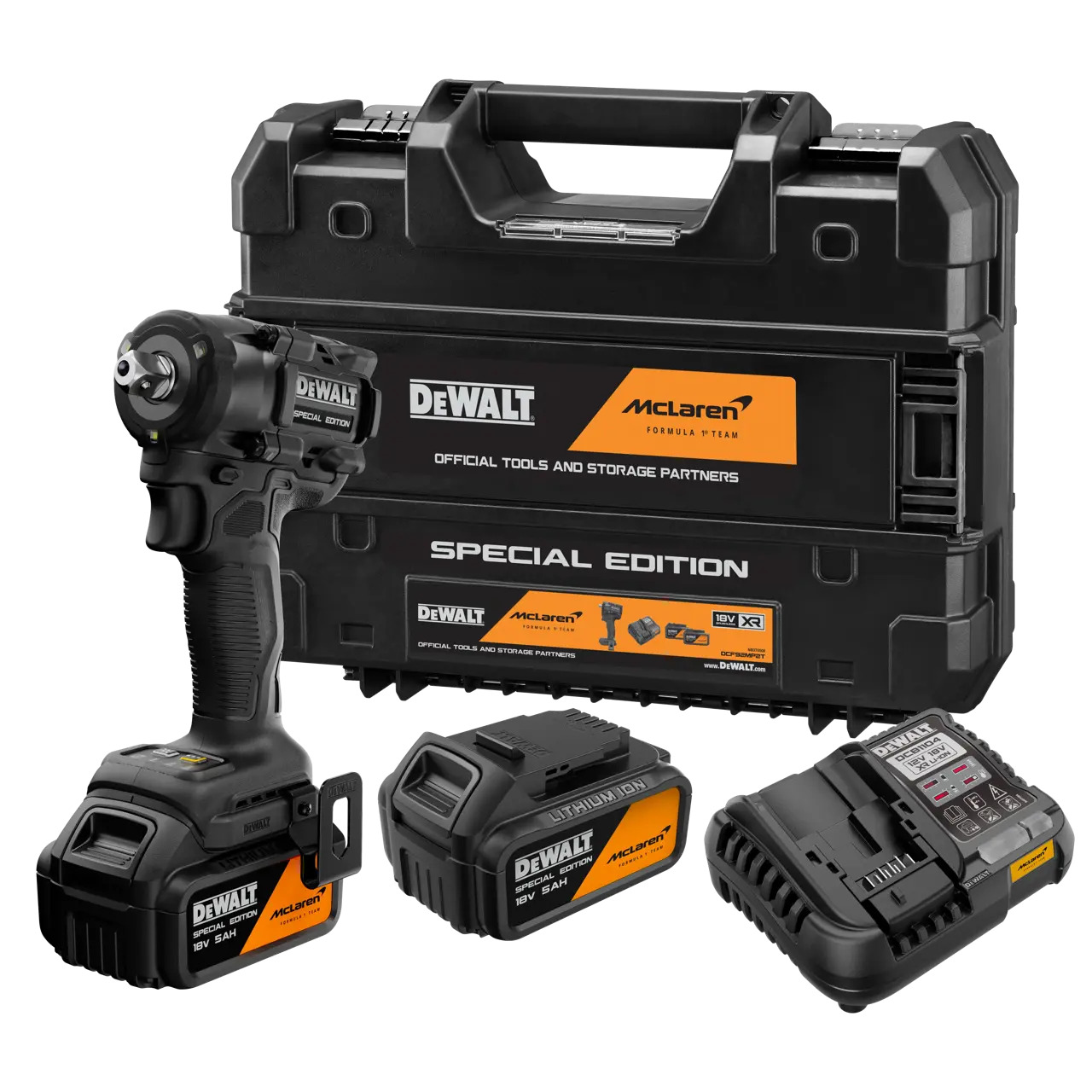 DEWALT DCF92MP2T-QW 18V XR DEWALT x MCLAREN Brushless 1/2