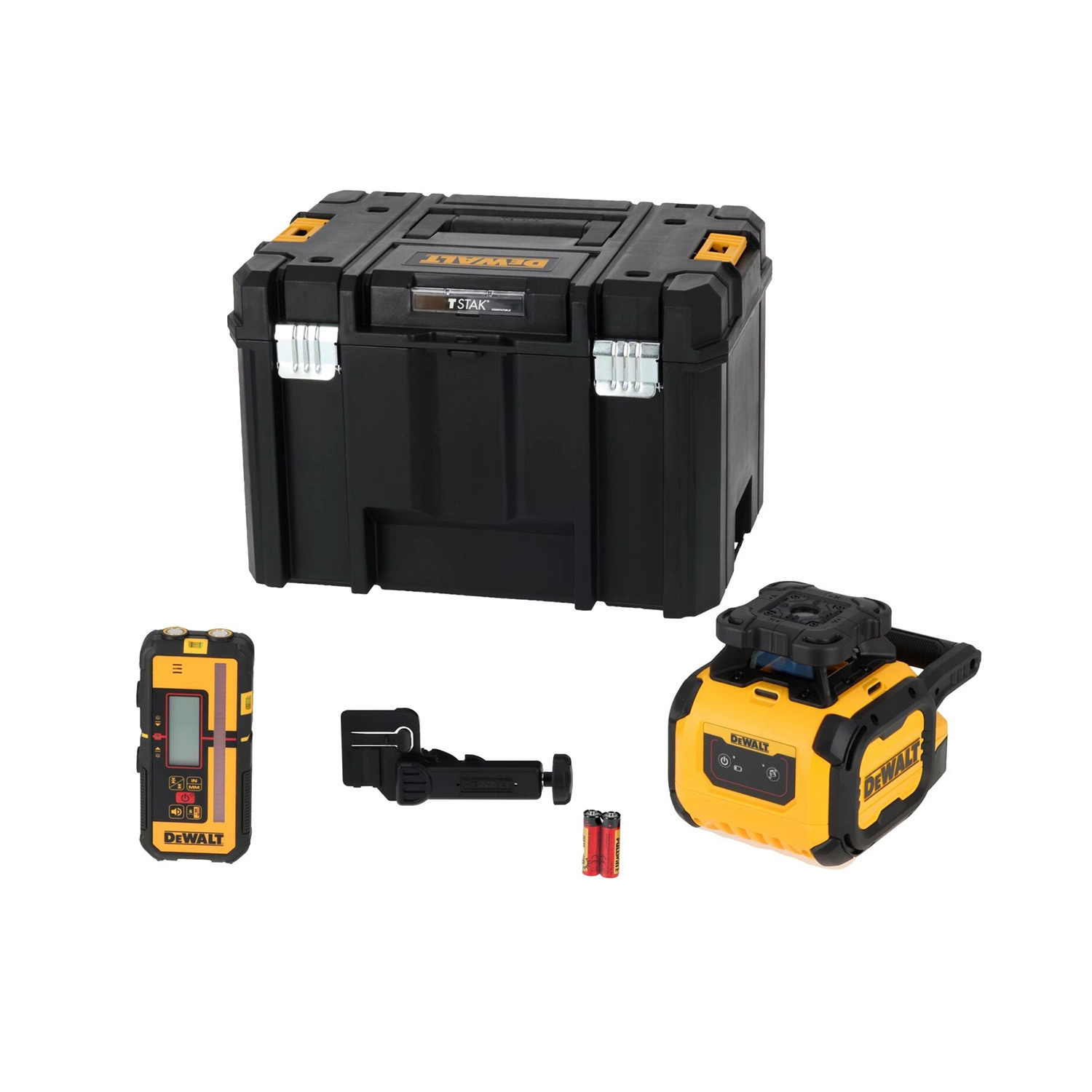 DEWALT DCLE05211R-XJ Alkaline Roterende laser rood met detector in TSTAK