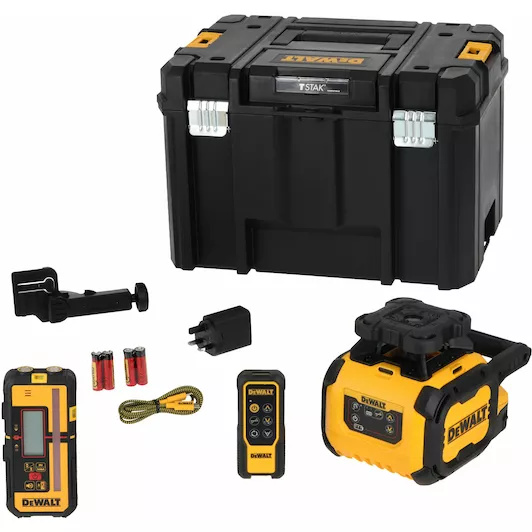 DeWALT DCLE15211R-QW​ Rotatielaser Rood Li-ion accu en USB-C laadkabel