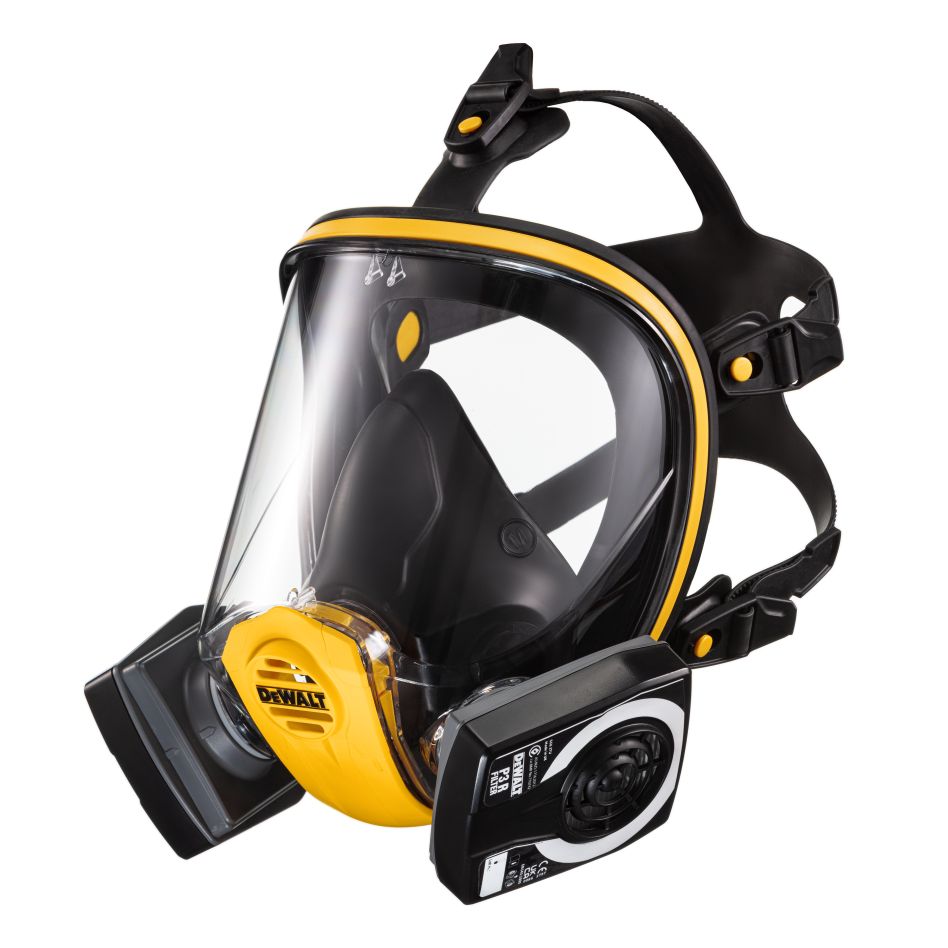 DeWalt Accessoires DXIR1FFMMP3 Lichtgewicht herbruikbaar volgelaatsmasker met P3-filters - Maat M