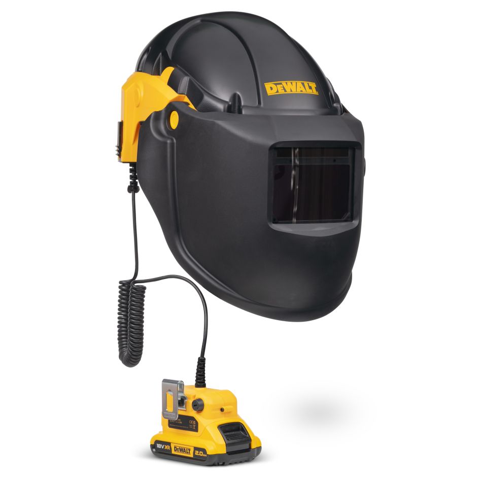 DeWALT DXPGB2WD21 Luchtzuiverend beademingsapparaat met lashelm P3 18 V 2.0 Ah