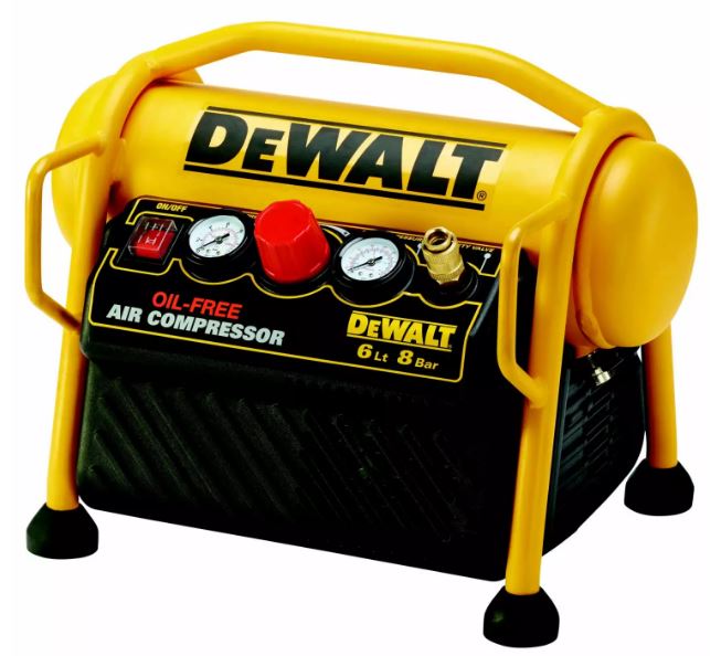 DeWALT DPC6MRC-QS Compressor 6 liter + 5m Slang