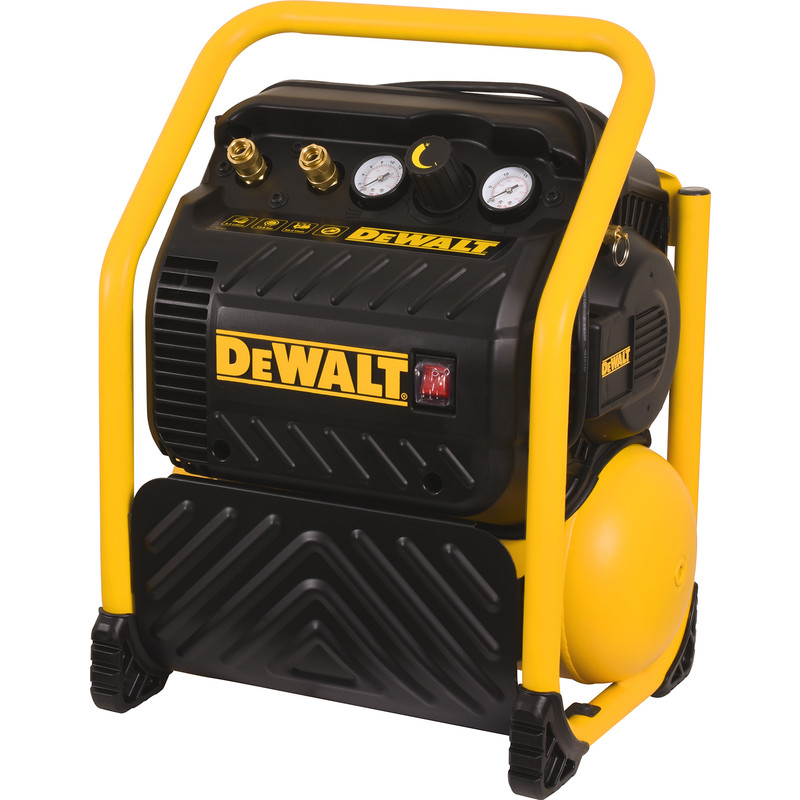 DeWalt DPC10QTC-QS Compressor Olievrij 10 liter + 10m Slang