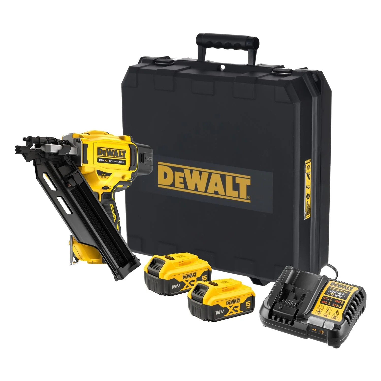 DeWalt DCN930P2-QW Stripnageltacker 50-90 mm 2-Speed 18V 5.0Ah in TSTAK