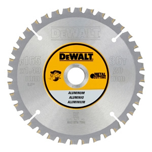 DeWALT Accessoires DT1911-QZ Cirkelzaagblad 165 x 20 mm 36T FTG 3°