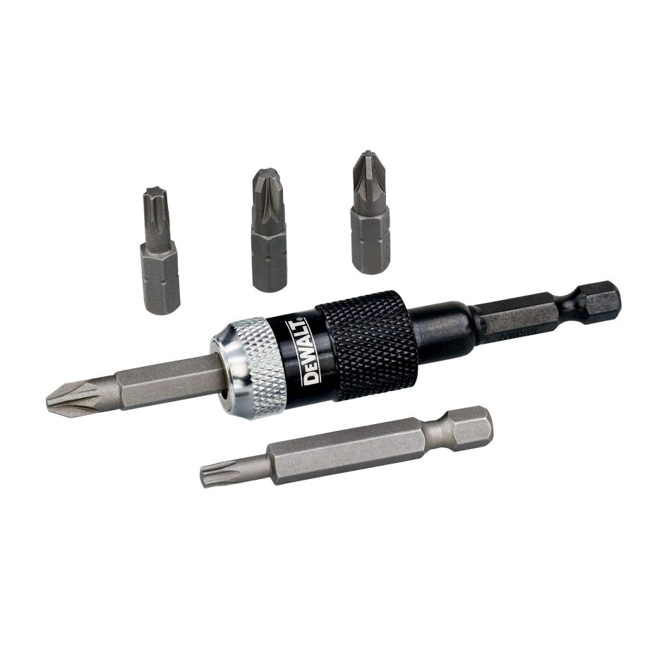 DEWALT Accessoires DT71514-QZ Compacte Rapid Schroefbitadapter + Bits 6-delig