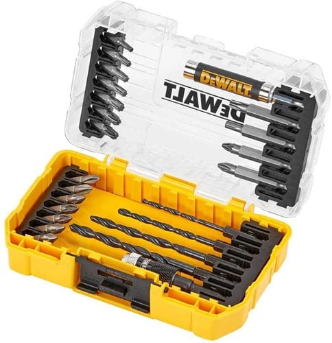 DEWALT Accessoires DT70708-QZ 25-delige boor- en schroefbitset met TOUCH CASE