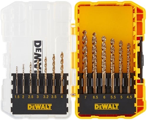 DeWalt Accessoires DT70710-QZ 13-delige metaalborenset HSS-G (1,5mm-7mm) met Tough Case