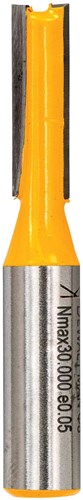 DeWalt Accessoires DT90002-QZ Groeffrees HM, 2 snijkanten, schacht 8mm, Ø6mm, werklengte 19mm