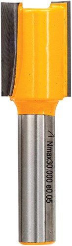 DeWalt Accessoires DT90007-QZ Groeffrees HM, 2 snijkanten, schacht 8mm, Ø15mm, werklengte 20mm