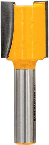 DeWalt Accessoires DT90009-QZ Groeffrees HM, 2 snijkanten, schacht 8mm, Ø18mm, werklengte 20mm