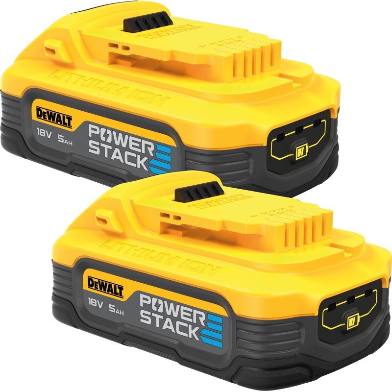 DEWALT Accessoires DCBP518H2-XJ Duo Pack - 18V XR 5,0Ah POWERSTACK accu
