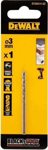 DeWalt Accessoires DT20514-QZ Black & Gold metaalboor 3mm