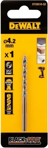 DeWalt Accessoires DT20518-QZ Black & Gold metaalboor 4,2mm