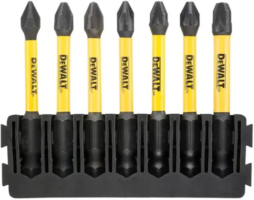 DeWalt Accessoires DT70819-QZ IMPACT Torsion 57mm 7-delige houder, PH1 x1, PH2 x2, PZ1 x1, PZ2 x2, PZ3 x1