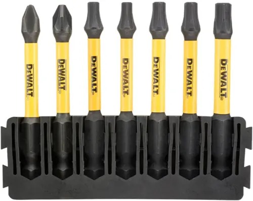 DeWalt Accessoires DT70820-QZ IMPACT Torsion 57mm 7-delige houder, PH2 x1, PZ2 x1, T20 x2, T57 x2, T30 x1