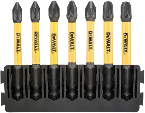 DeWalt Accessoires DT70822-QZ IMPACT Torsion 57mm 7-delige houder, PZ1 x2, PZ2 x3, PZ3 x2