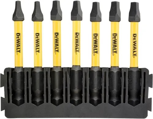DeWalt Accessoires DT70824-QZ IMPACT Torsion 57mm 7-delige houder, SQ1 x2, SQ2 x3, SQ3 x2
