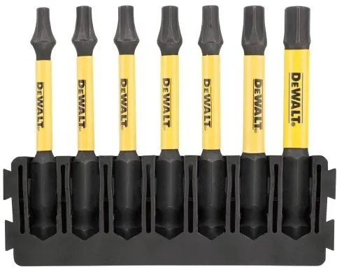 DeWalt Accessoires DT70825-QZ IMPACT Torsion 57mm 7-delige houder, T15 x1, T20 x2, T57 x2, T30 x1, T40 x1