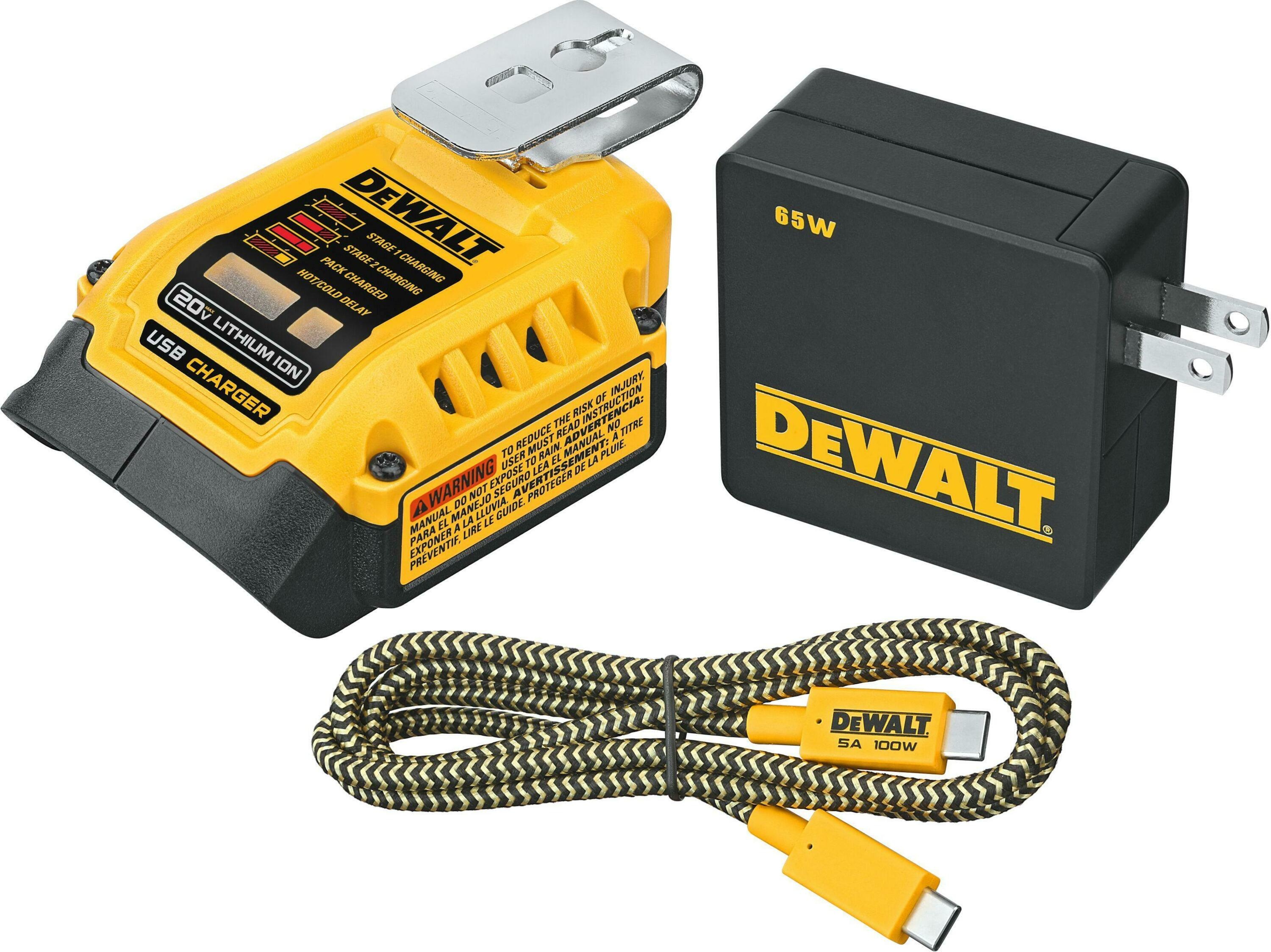 DeWALT Accessoires DCB094K-QW 18 volt XR USB Laadadapter