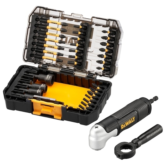 DeWalt Accessoires DT70782-QZ FLEXTORQ McLaren Schroefbitset + Haakse schroefadapter in TOUGH CASE 33-delig