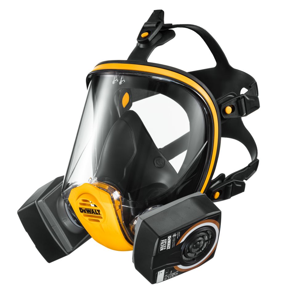 DeWALT Accessoires DXIR1FFMMA2P3 Lichtgewicht herbruikbaar volgelaatsmasker met A2P3-filters - Maat M