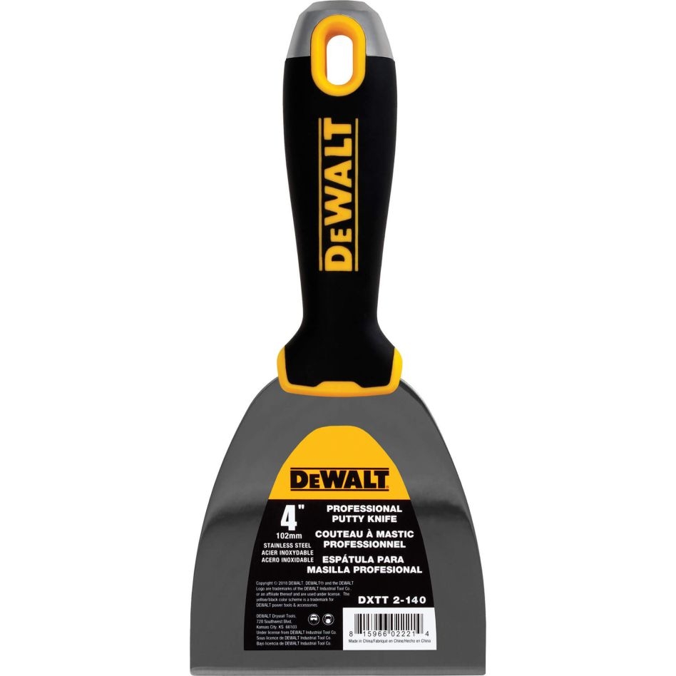 DeWalt Accessoires 2-140 Plamuurmes RVS slagvast softgreep 102 mm