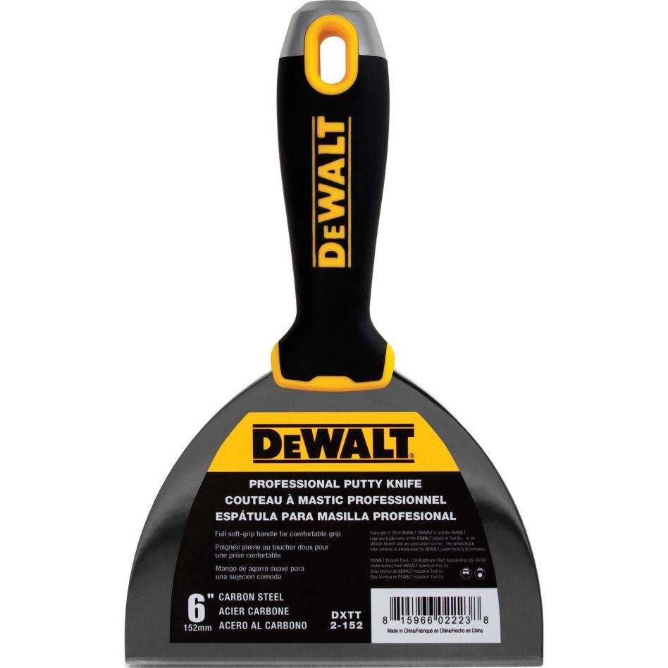 DeWalt Accessoires 2-152 Plamuurmes carbon staal slagvast softgreep 152 mm