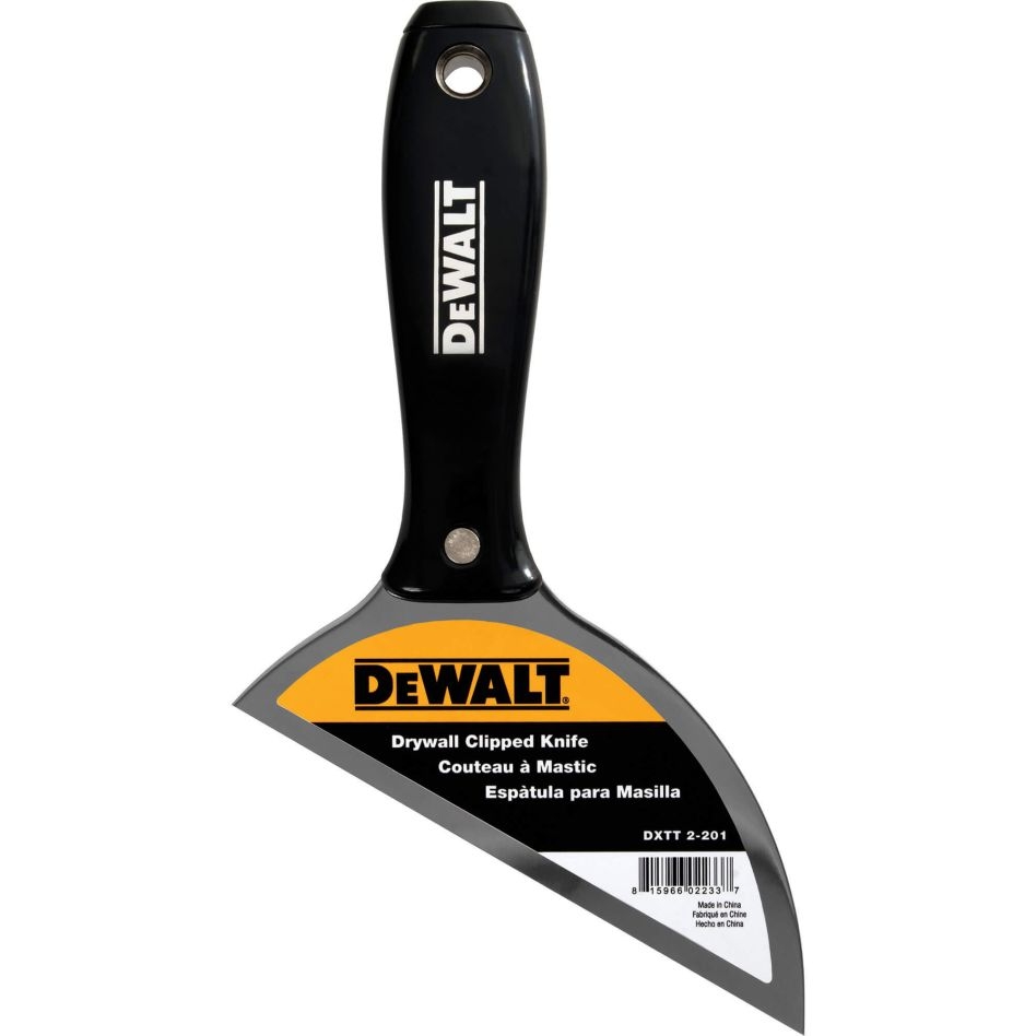 DeWalt Accessoires 2-201 Plamuurmes carbon staal 30 graden kunststof greep 127 mm