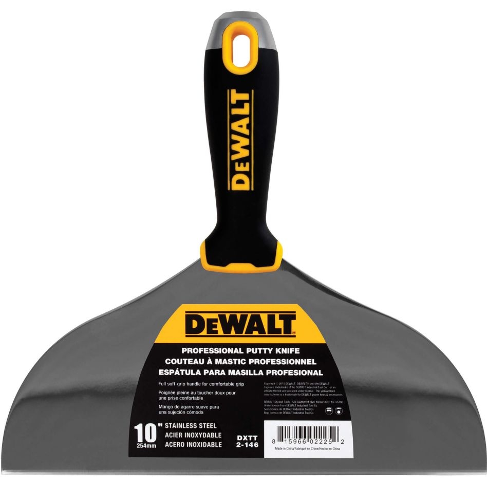 DeWalt Accessoires 2-146 Plamuurmes RVS slagvast softgreep 254 mm
