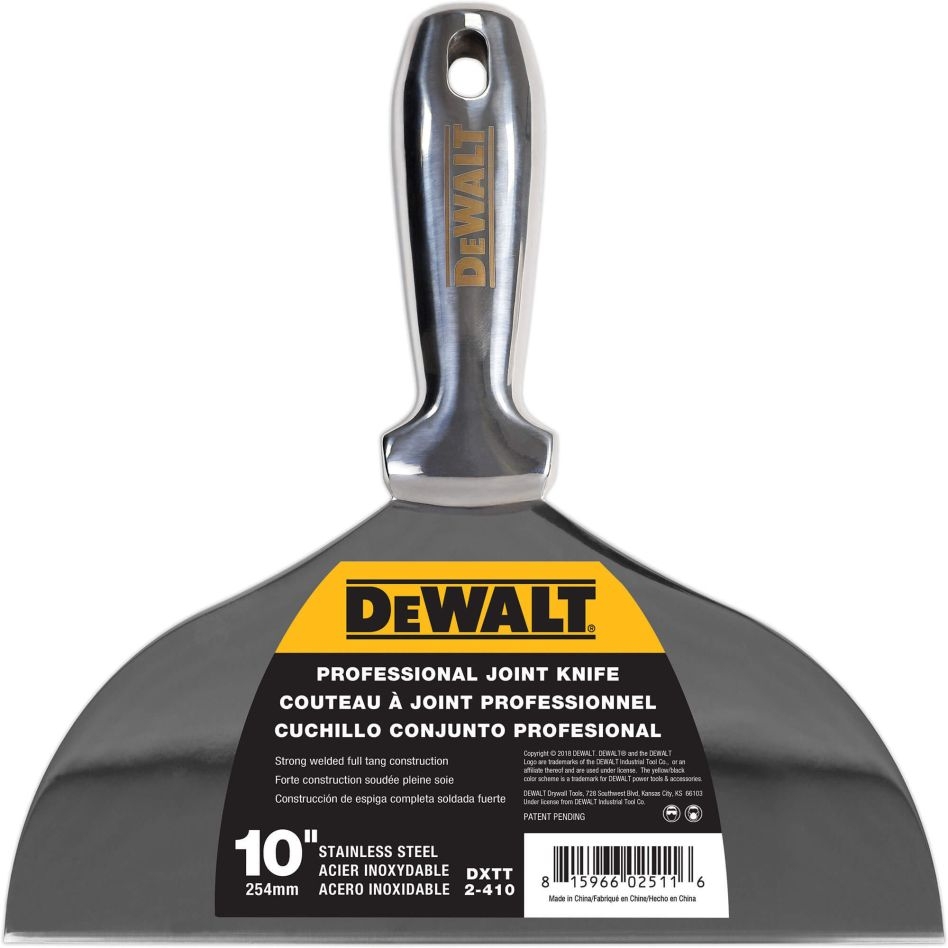DeWalt Accessoires 2-410 Plamuurmes RVS gesmeed 254 mm