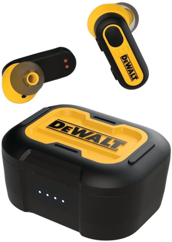 DeWalt Accessoires 190 2092 DWG Jobsite Pro-X1 True Draadloze Oordopjes incl. oplaadkabel en oplaadcase