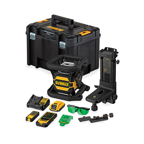 DeWalt DCE080D1GS-QW Roterende laser Groen 18 Volt 2.0 Ah Li-ion met Bluetooth