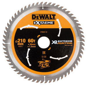 DeWalt Accessoires DT99567-QZ XR Cirkelzaagblad 210 x 30 mm 60T