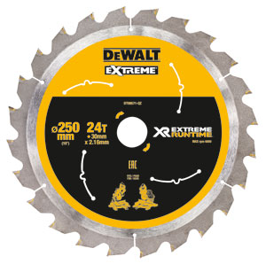 DeWalt Accessoires DT99571-QZ XR Cirkelzaagblad 250mm x 30mm 24T CSB