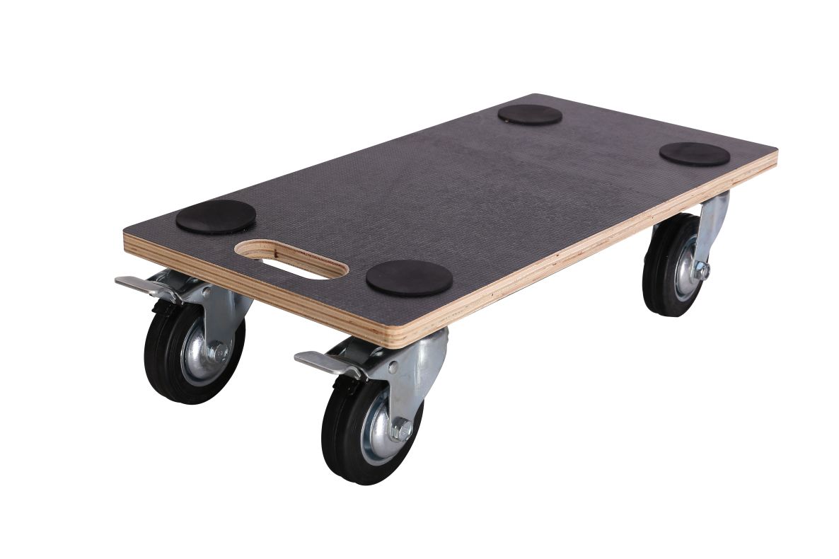 DIGGERS DIG801 Diggers multiplex dolly, 58x30cm, 400kg capaciteit, 95mm rubberstalen wielen, FSC 100%