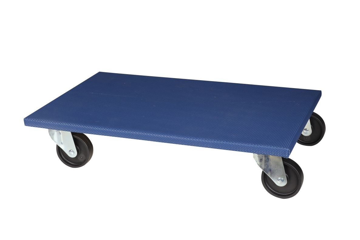 DIGGERS DIG818 Triplex dolly met PVC hoes, 65x40cm, 400kg capaciteit, 100mm TPR wielen, FSC 100%