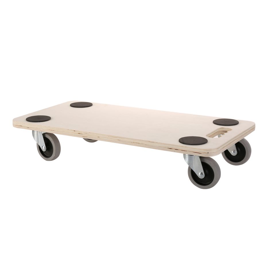 DIGGERS DIG825 Multiplex dolly, 58x29cm, 200kg draagvermogen, 75mm TPR wielen, FSC 100%