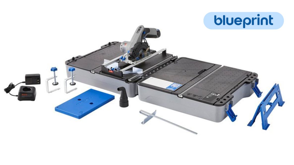 Dremel F013CS12JM BluePrint CS12JM 12V Draagbaar zaagstation 12V compactzaag, zaagstation en koffer 1 x 12V 2,0 Ah accu en snellader
