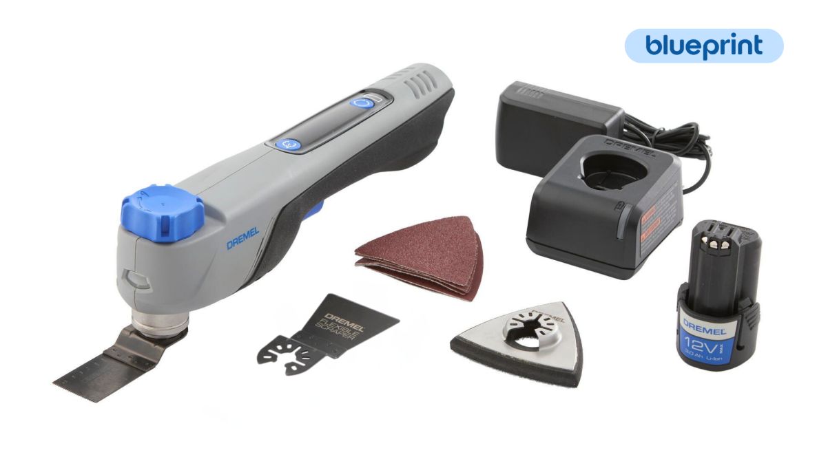 Dremel F013CM12JA BluePrint CM12 12V Oscillerende multitoolset 1x 12V 2.0Ah accu en snellader