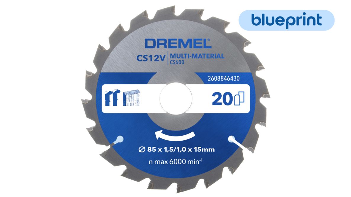 Dremel 2608846430 BluePrint 6430 Multifunctioneel cirkelzaagblad 85mm