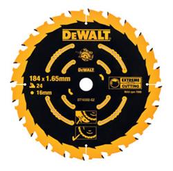 DeWALT Accessoires DT10302-QZ DT10302 HM cirkelzaagblad 184 x 16 x 24T voor hout/MDF