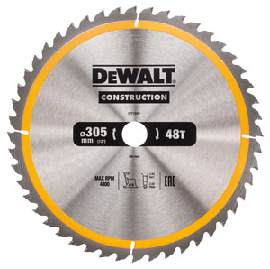 DeWalt Accessoires DT1959-QZ Cirkelzaagblad 305 x 30 x 48T ATB 10°